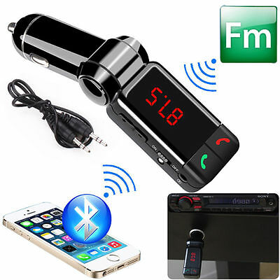 Dual Usb Car Cigarette Lighter Charger Aux Fm Usb Mp3 Player For Iphone Samsung